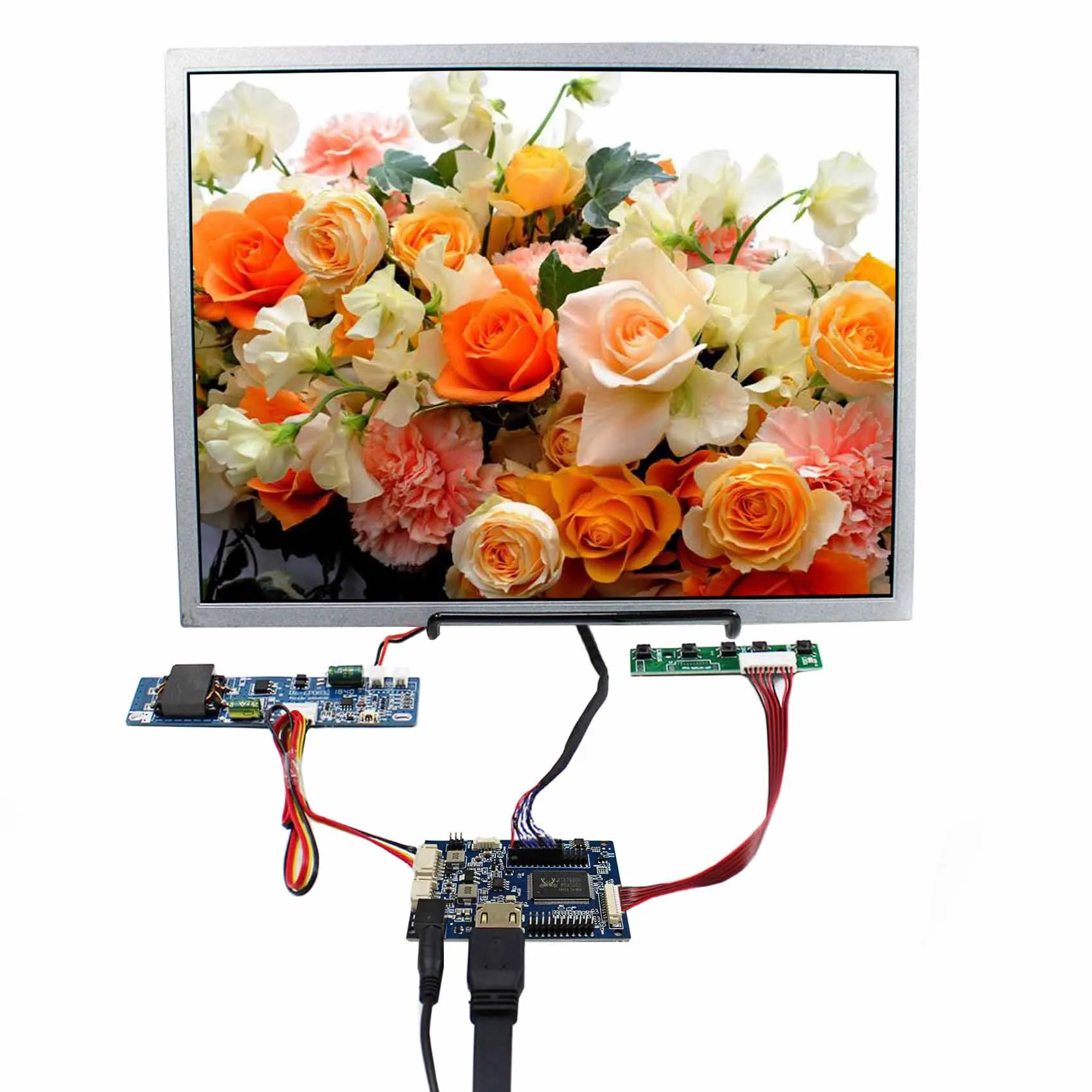 

HD MI LCD Controller Board 15" G150XGE 1024x768 1000cd High Brightness LCD Panel