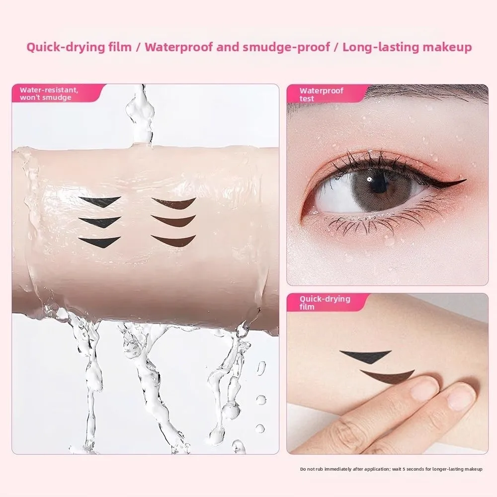 Nieuwe waterdichte eyeliner-stempel Sneldrogende, langdurige eyeliner-stempel Gemakkelijk te gebruiken Draaibare eyeliner-stempelpen