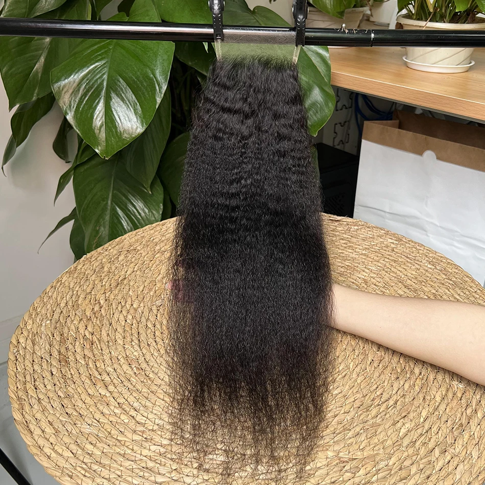 غريب مستقيم 4x6 13x4 HD الدانتيل إغلاق أمامي الشعر البشري قبل قطعها ابيض عقدة اللون الطبيعي 100% الخام شعر بشري لعذراء