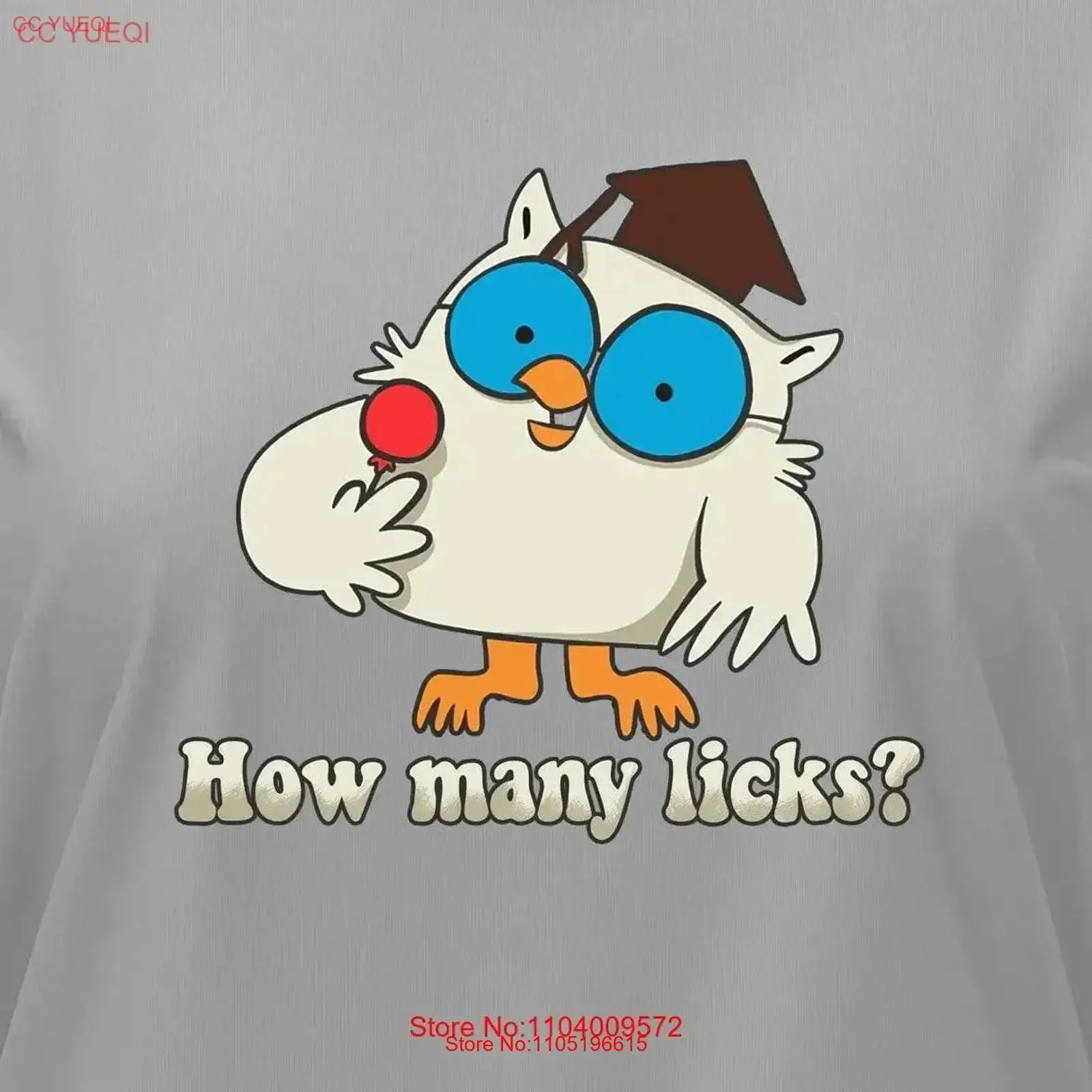 Mr Owl T Shirt How many licks does it take Tootsie Roll pop Popular vintage tee women's sizes TV commercial retro fun vintage