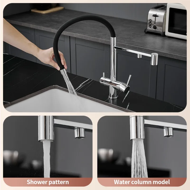 

Смеситель «три в одном» для горячей и холодной стирки, кухонная раковина, очиститель воды, раковина, бытовой смеситель для очистки воды