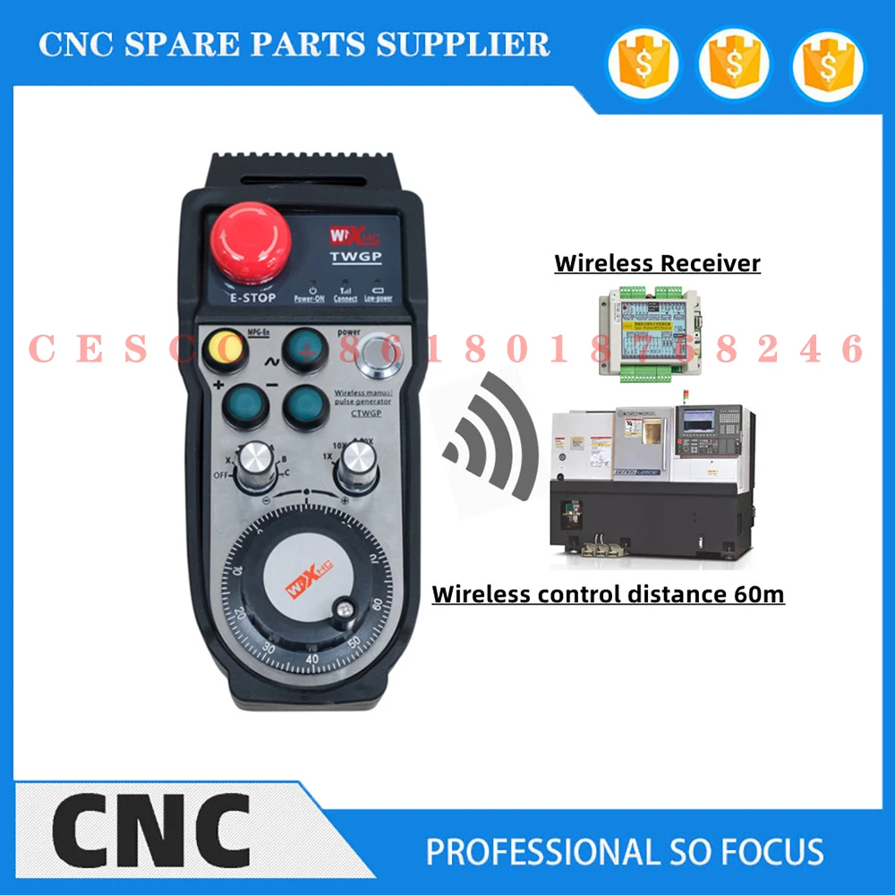 

Gantry cnc wireless electronic handwheel emergency stop hand pulse machine tool industrial remote control CNC system handwheel