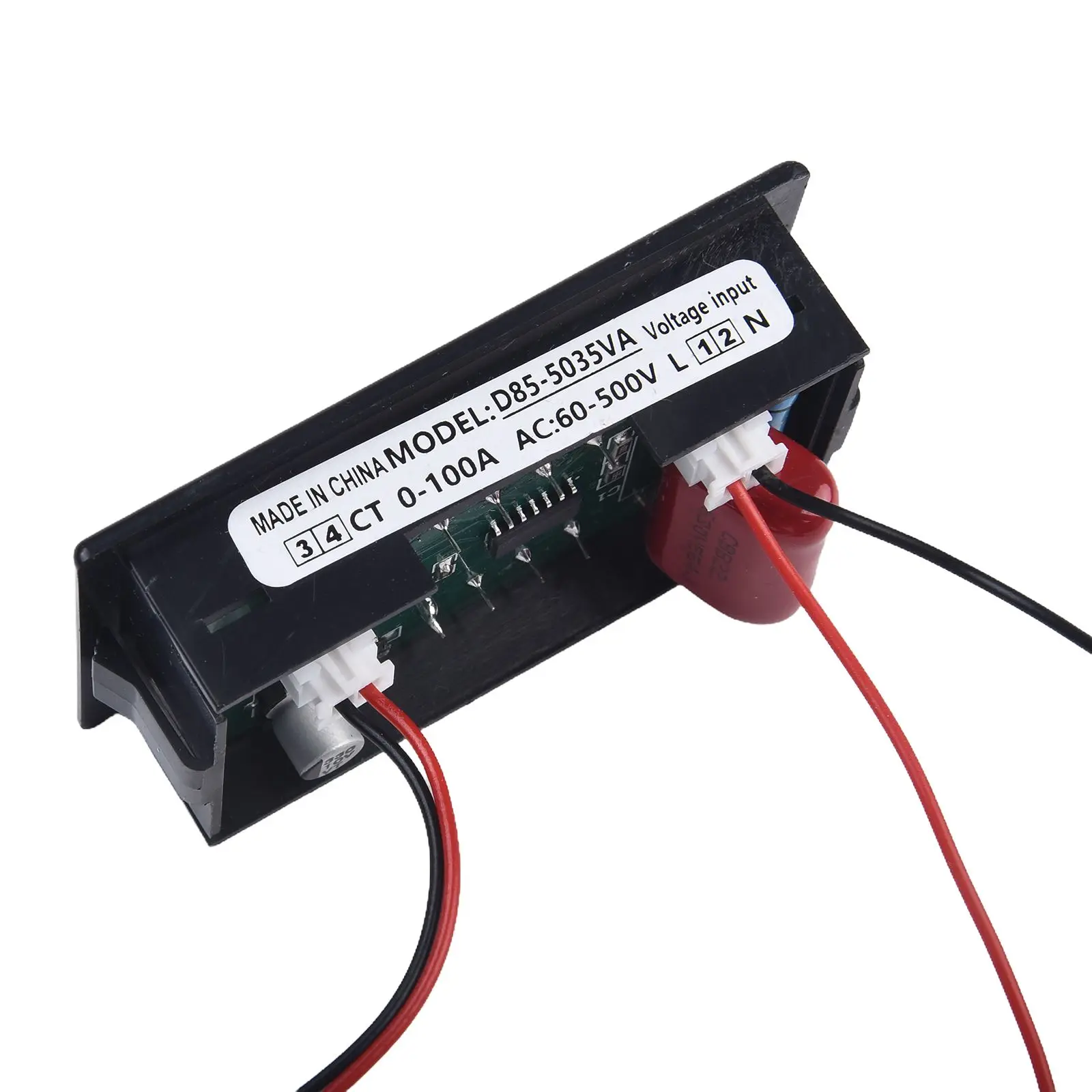 Current Meter AC Voltage Meter Multi-functional Plastic Shell Reliable 70x40x30mm AC 100-300V For Electrical Systems