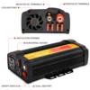 Inversor de corriente para coche de 16000W CC de 12V a CA 110V convertidor Solar de onda sinusoidal pura LCD 6