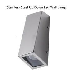 Stainless steel modern led wall mounted lights with GU10 bulb 10W Outdoor Led Wall Light UP and Down porch lamp