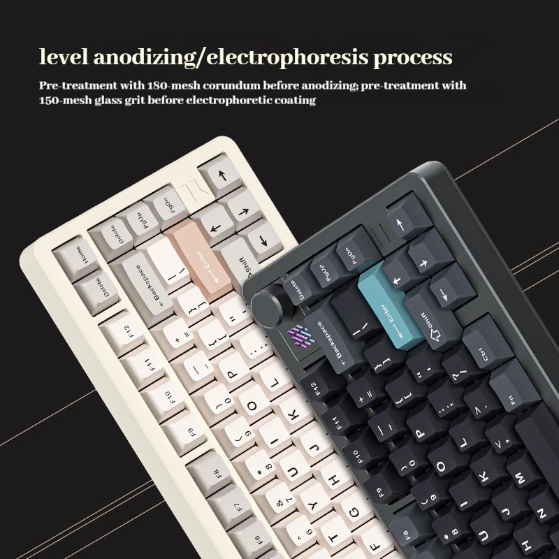 Furycube F75 CNC Mechanical Keyboard Aluminum Lump Thri-Mode Wireless Gateway Structure Customized Finished Rgb Game Office