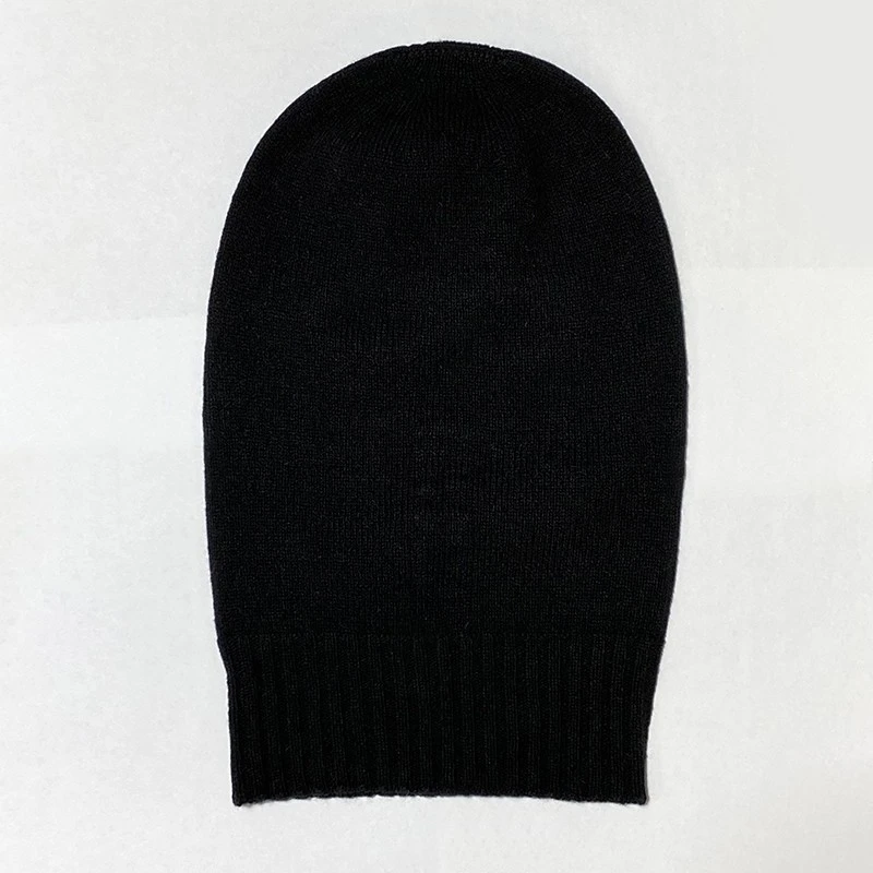 PFNW Autumn Winter Warm Knitted Wool Pullover Trendy Fashion Cock Eye Decoration Tide Black Hat Fashion Hats 28W5721