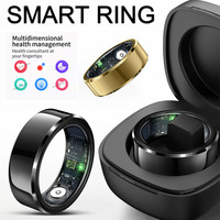 2026 New Smart Ring Men Women with Charging Case,Heart Rate Blood Oxygen,Blood Pressure Monitor, 5ATM Waterproof For Android iOS
