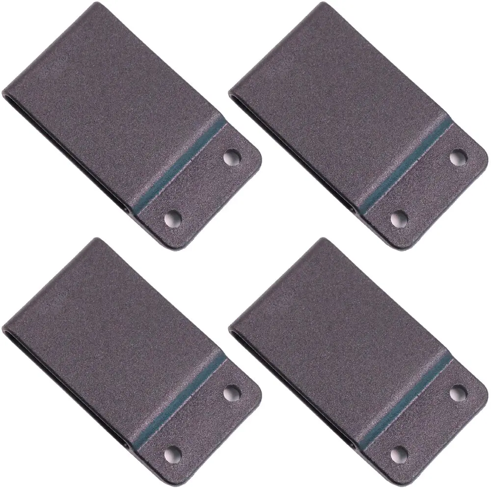 Black Plastic Universal Basic 2 Holes Belt Loop Tool  For DIY Sheath Holster Include Assemble Chicago Screw