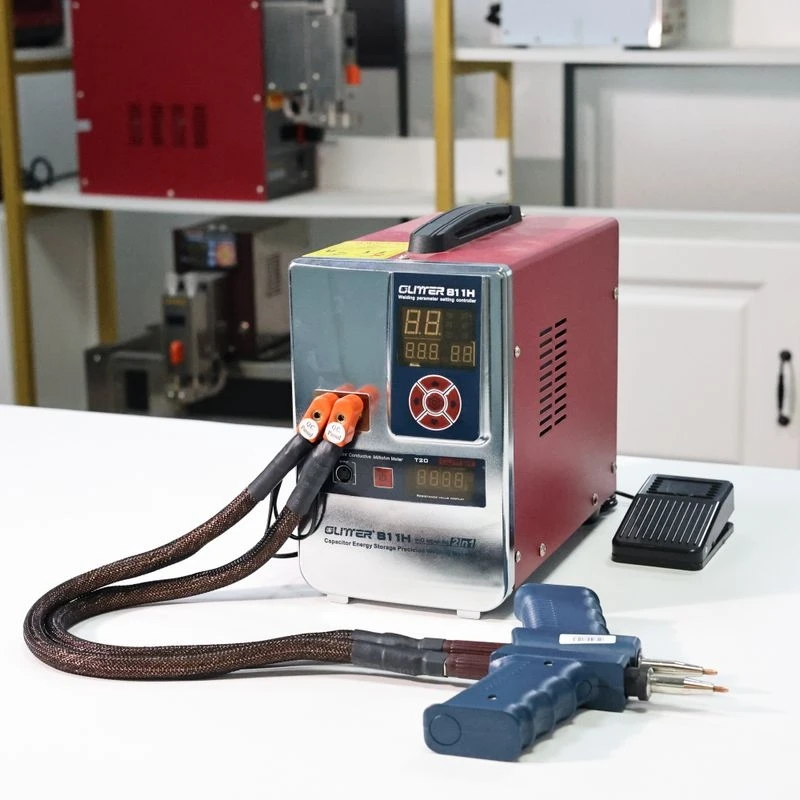 

42KW Precision 7000A Micro Spot Welder 811H with Removable Pen 75B Split Design for Weldments 0.4mm-3mm Thickness