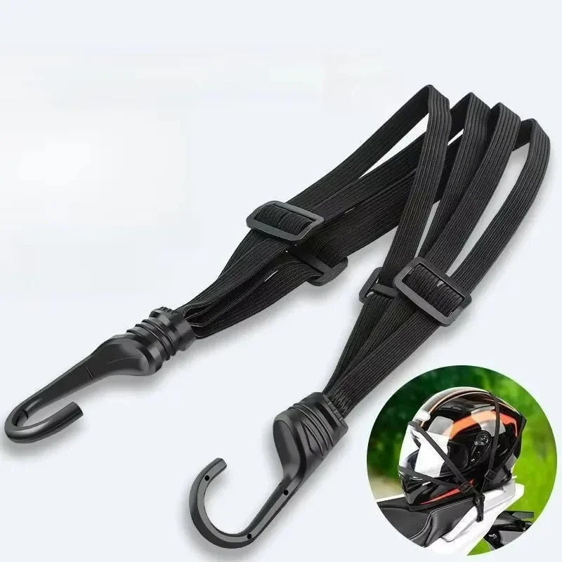 

For Adjustable Motorcycle Bike High-elasticity Strap 4-in-1 Multifunctional Hook for Helmet Rear Box Seat Fixed