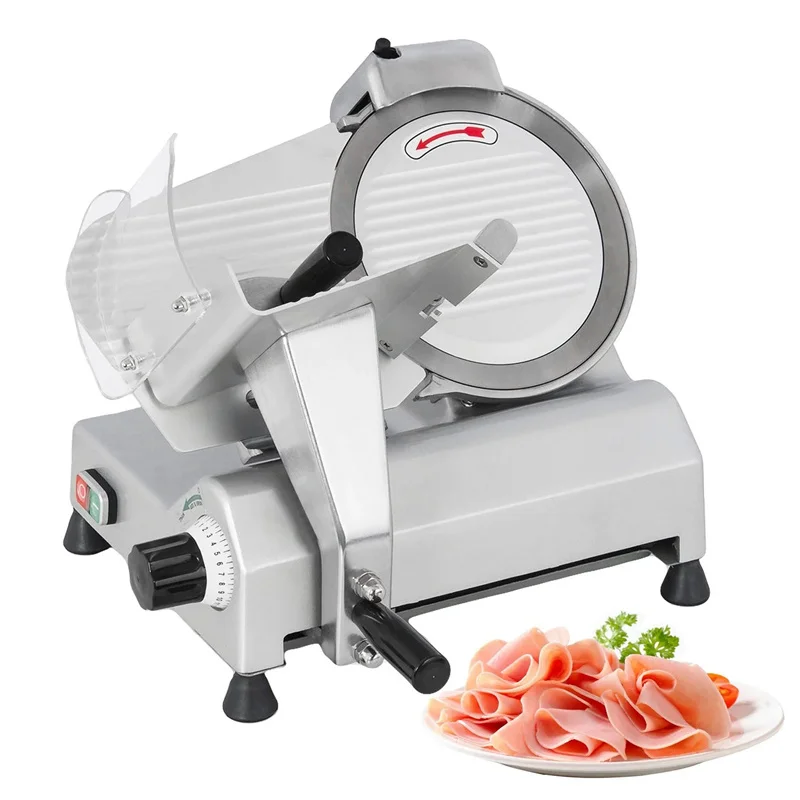 

12 Inch Slicer Frozen Cutting Rolling Machine Commercial Semi Automatic Stainless Steel Electric Meat Mutton Slicer