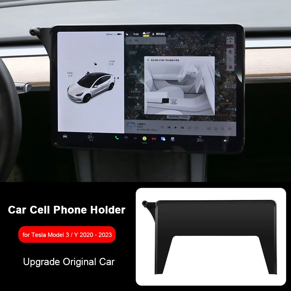 Samochodowy uchwyt na telefon z ekranem centralnego sterowania do Tesla Model 3 Model Y 2020 2021 2022 2023 Uchwyt na telefon komórkowy Stojak na telefon Nowy