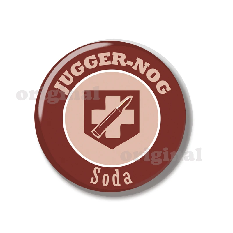 44MM Juggernog Revive Speed Soda Logo Pin Soft Button Jewelry Creative Badge Cartoon Brooch Lapel Pin Bag Backpack Hat Decoratio