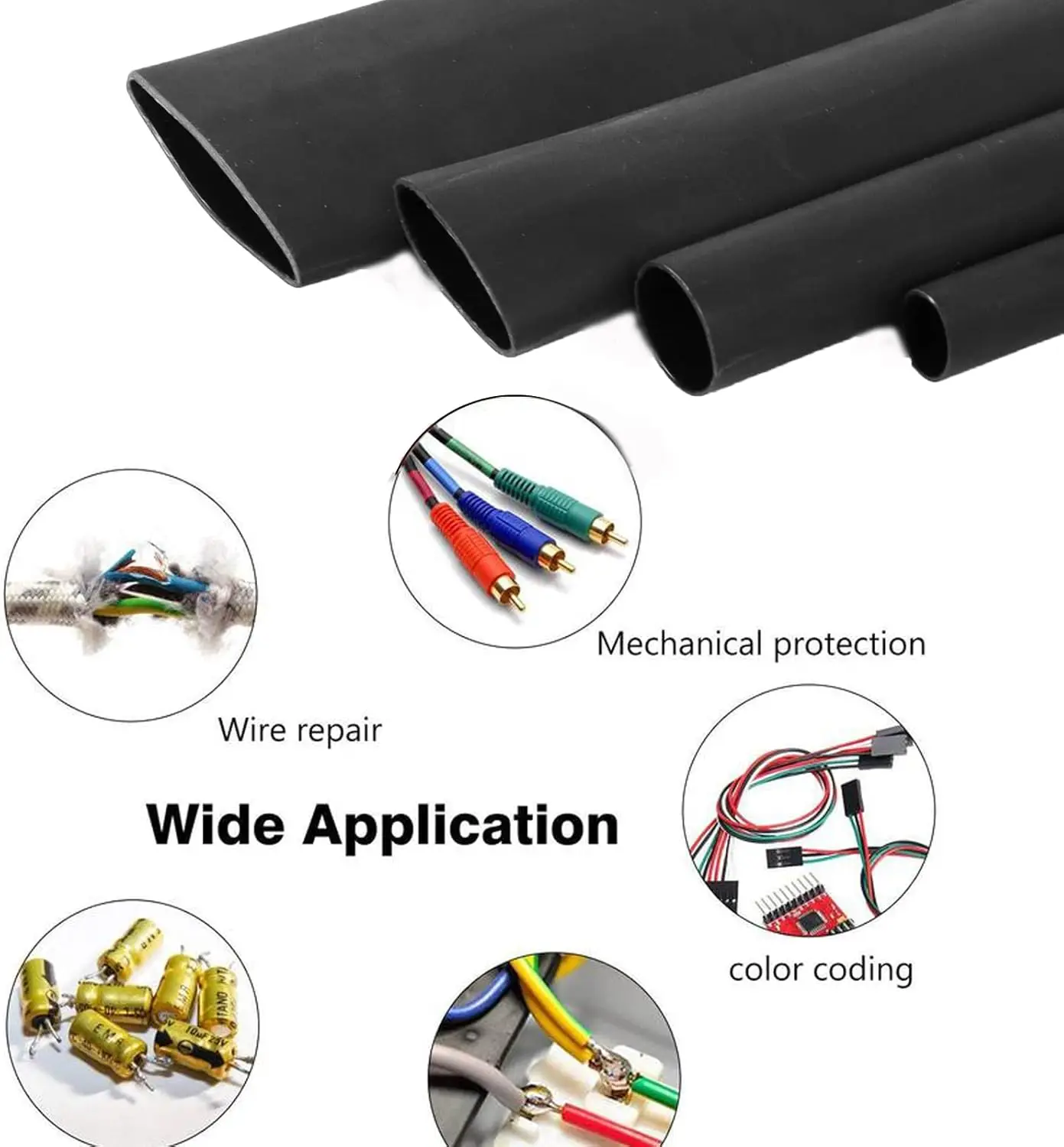 1M 2M 4:1 Thermoretractile Heat Shrink Tube with Glue Dual Wall 4/6/8/12/16 MM Heat Shrinkable Tubing for Electrical Insulatio image 5