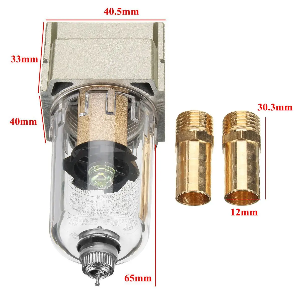Universal Engine Oil Catch Tank Reservoir Can Filter Gas Separator Replacement with 2 Connector Tube 10mm/12mm