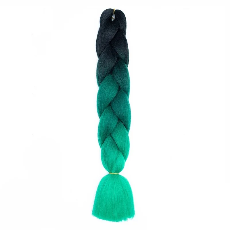 24 inch synthetische lange rechte yaki vlechten haar ombre vlechthaar jumbo regenboog vlecht haarverlenging voor vrouwen doe-het-zelf haar