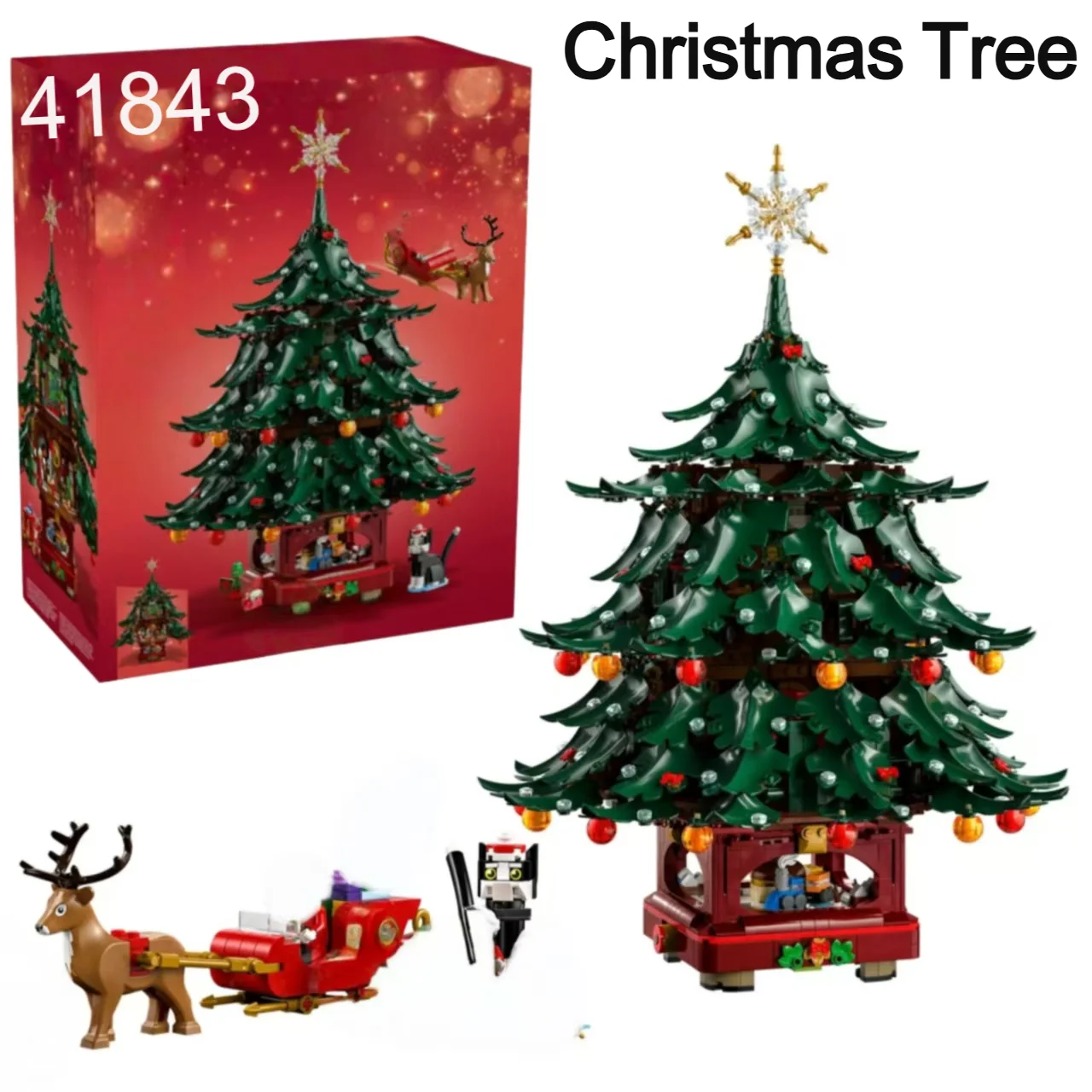 �y�Z�[�����z2025�N�V�� 3171�s�[�X �G�ߌ��� �T���^�N���[�X�t�@�~���[ �N���X�}�X�c���[���� 41843 �g�ݗ��ău���b�N���f�� �������� �a���� �N���X�}�X�v���[���g