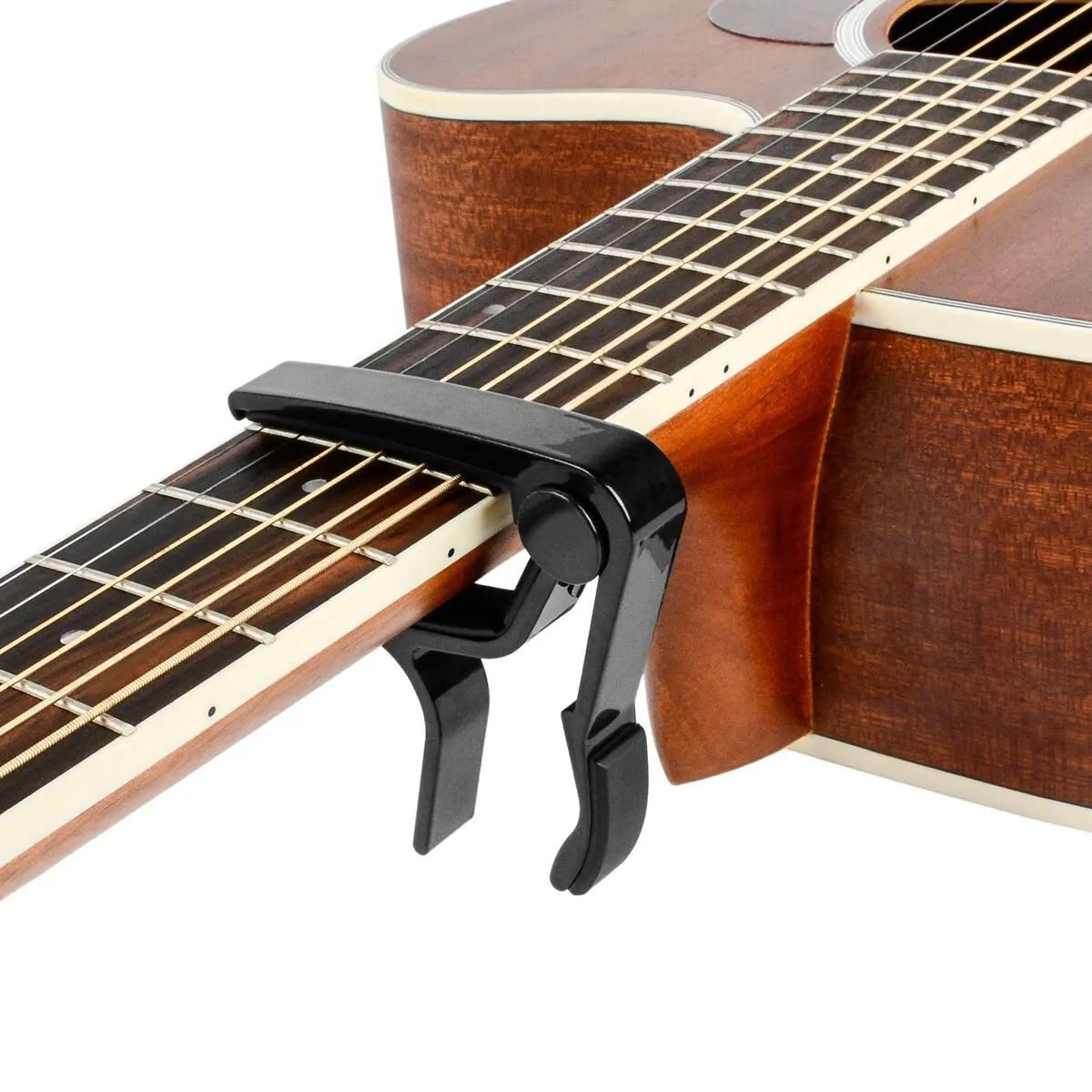 Guitar Capo for Acoustic and Electric Guitars Single Handed Capos Black