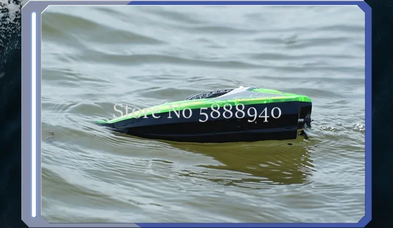 Barco de radiocontrol de alta velocidad, resistente al agua, 2,4G, 120 minutos, resistencia más allá de la distancia, aviso de bajo voltaje, reinicio de una tecla, barco RC