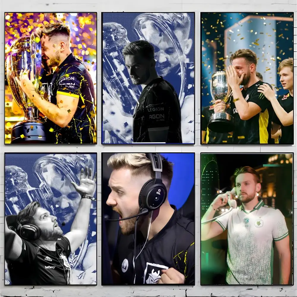 cs2 pro player game print C-CS2 Pro NIKO Poster Premium Decor Art & Gift for Household Lounge Home Ornaments