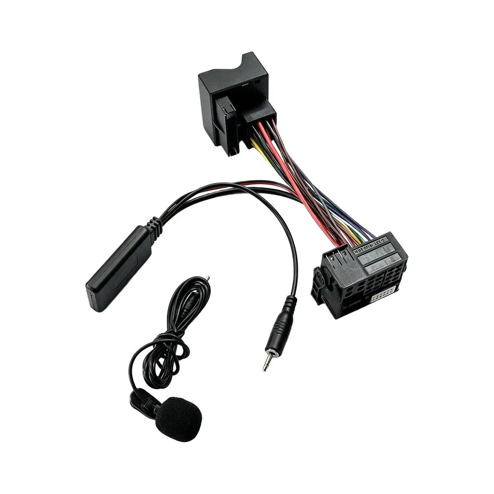 For Skoda RCD310 RCD510 RNS310 RNS315 RNS510 Wireless Audio Wiring Adapter Kit 12 Pin Connector 12V Power Supply