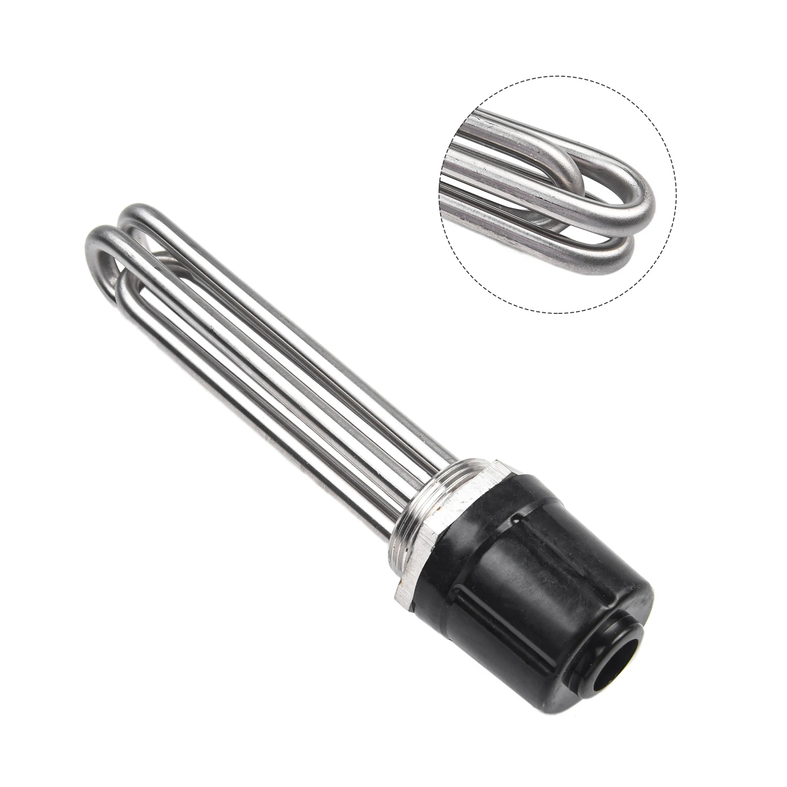 for immersion Heater Heating Rod 5cm 2pcs 3-12KW 304 Stainless Steel Boiler DN40 High Heat Efficiency Stainless Steel Solid