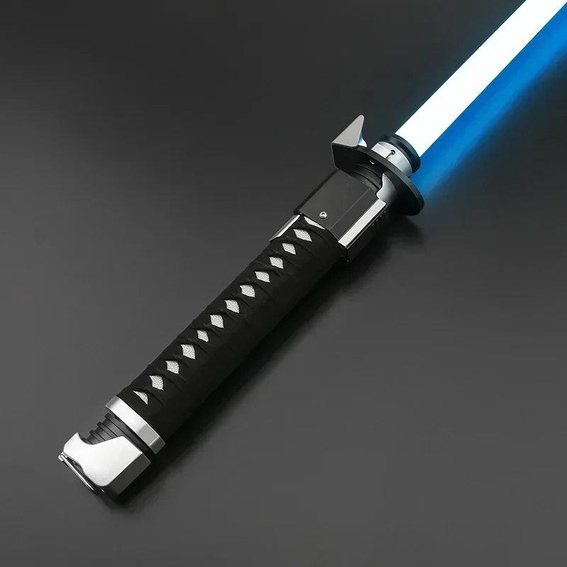 TXQSABER Ronin Replica RGB Pixel heavy dueling laser sword Smooth Swing Metal Handle lightsaber Cosplay FOC jedi sword 12 Colors