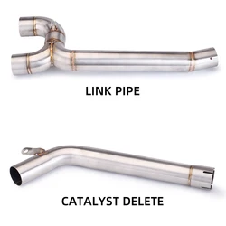FZ6S FZ6N Fazer600 S2 Motorcycle Exhaust Muffler Connecter Middle Pipe For FZ-6N FZ-6S FZ6 S2 Fazer 600 Exhaust Link Pipe