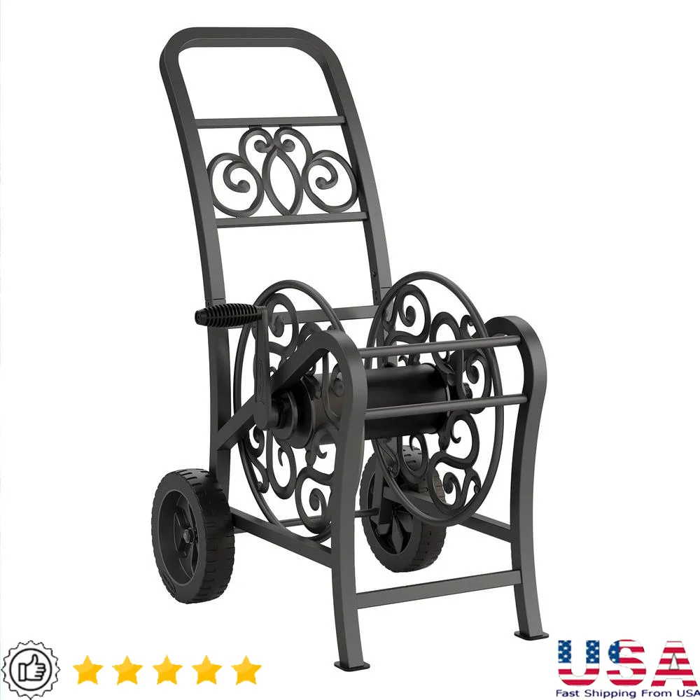 รถเข็นท่อตกแต่งพร้อมดีไซน์เลื่อนอย่างมีสไตล์ ท่อไวนิลมาตรฐาน 150' และล้อไร้แบน