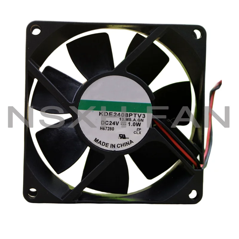 Ventilador de refrigeração original do inversor, 8cm, 8025, 24V, 1.0W, KDE2408PTV3