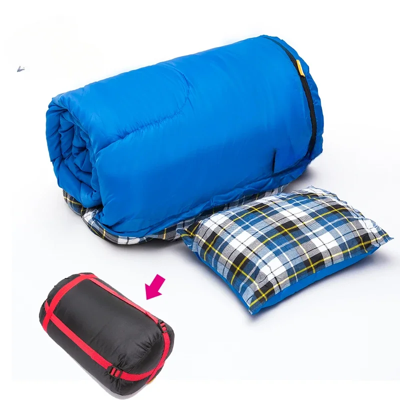 High quality envelope cotton filled sleeping bag