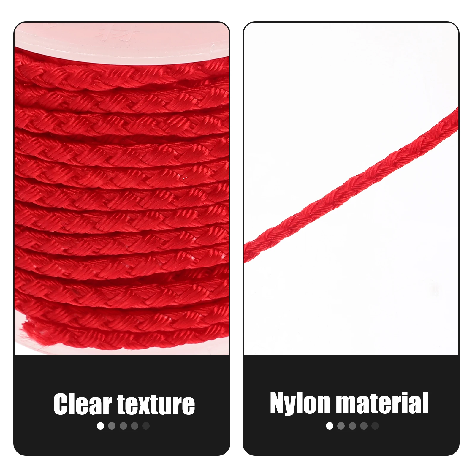 

Wear-resistant Braided Rope Twine for Crafts Jewelry Crafting Nylon Knot Making Material Colorful Ropes