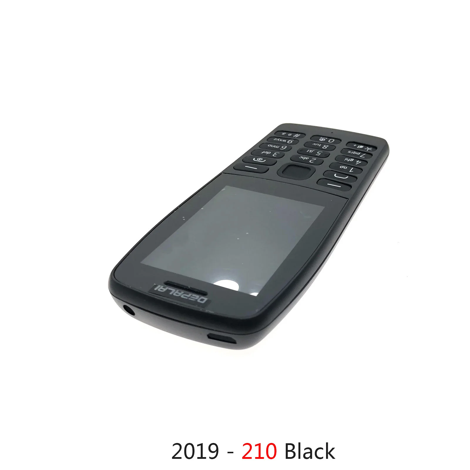 Nokia 205 201 210 302 için konut ön kapak krom çerçeve kılıf + arka kapak/pil bölmesi kapağı + tuş takımı