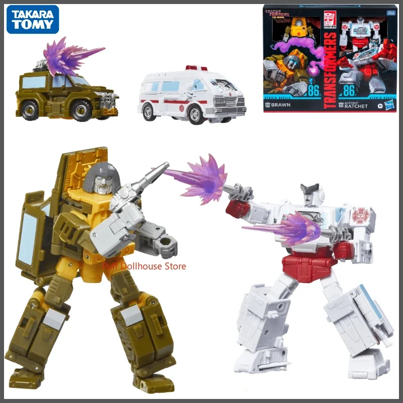 In stock Takara Tomy Transformers SS-86 27 D-Class Dahan & 28 V-Class Ambulance Anime Character Figure Model Toy Gift Collection