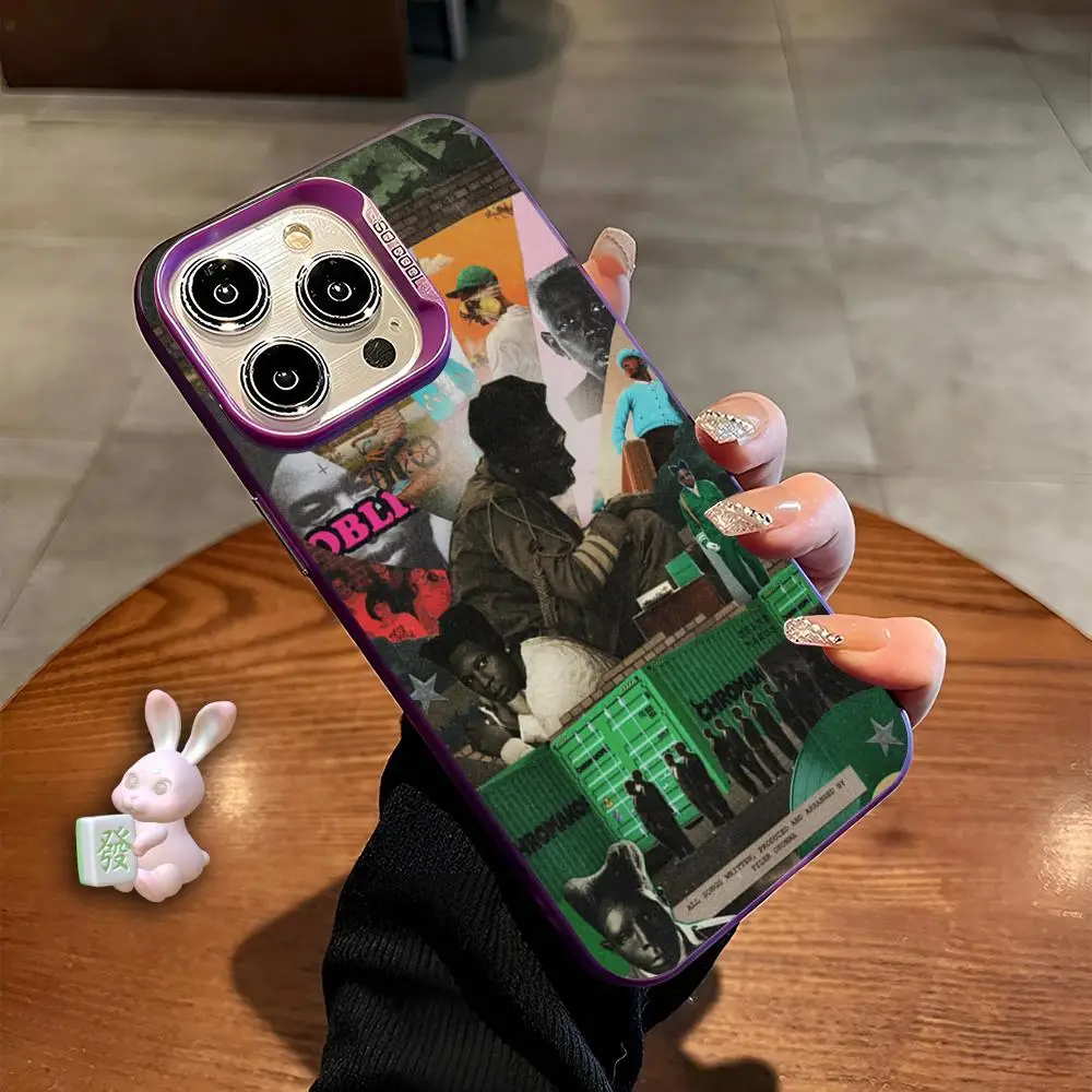 Tyler The Creator Phone Case Shockproof Hard For iPhone 15 16 14 13 12 11 Pro Max Plus XS X Matte Colored Silver Cover