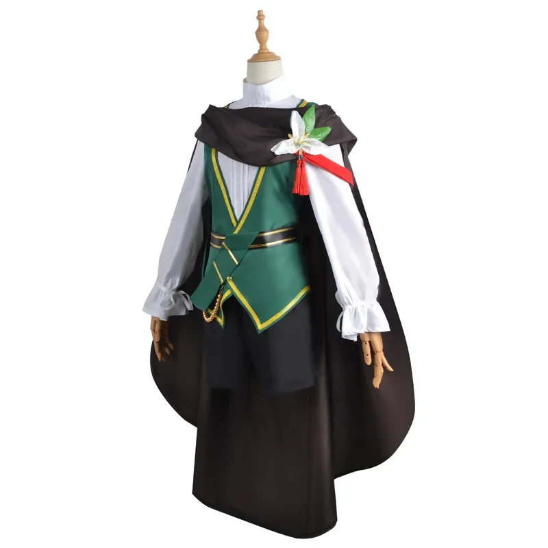 New Game Genshin Impact Barbatos Wendy Friend for Adult Unisex Kids Cosplay Costume Halloween Party Performance Uniform with Wig