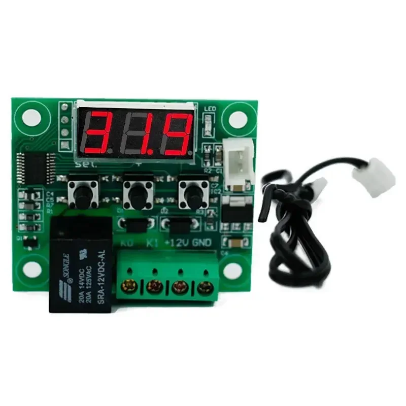 Controlador de temperatura de alta precisión con pantalla digital, microinterruptor de control de temperatura XH - W1209