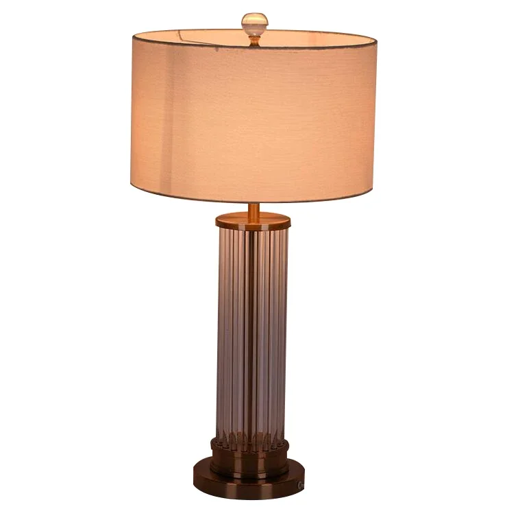 Lampe de bureau créative en cristal pour salon, modèle d'étude moderne, lampe de table en frêne, livraison gratuite