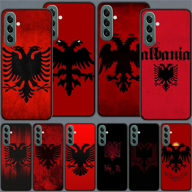 Etui z flagą Albania etui na telefon Samsung Galaxy A54 A34 A24 A14 A04 A04S A12 A22 A32 A52S A72 A53 A33 A23 A13 4G A73 A42 5G Cov