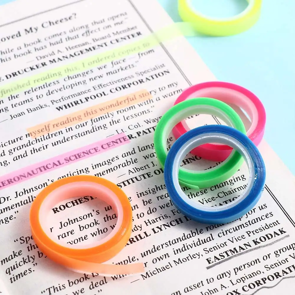Notes Index Stickers Student Stationery Fluorescent Sticky Tape Label Bookmark Transparent Reading Flags Posted It Sticky Notes