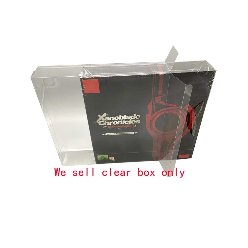 Transparent PET cover For SWITCH NS xenoblade chronicles 1 definitive version EU Pal  game storage display box case