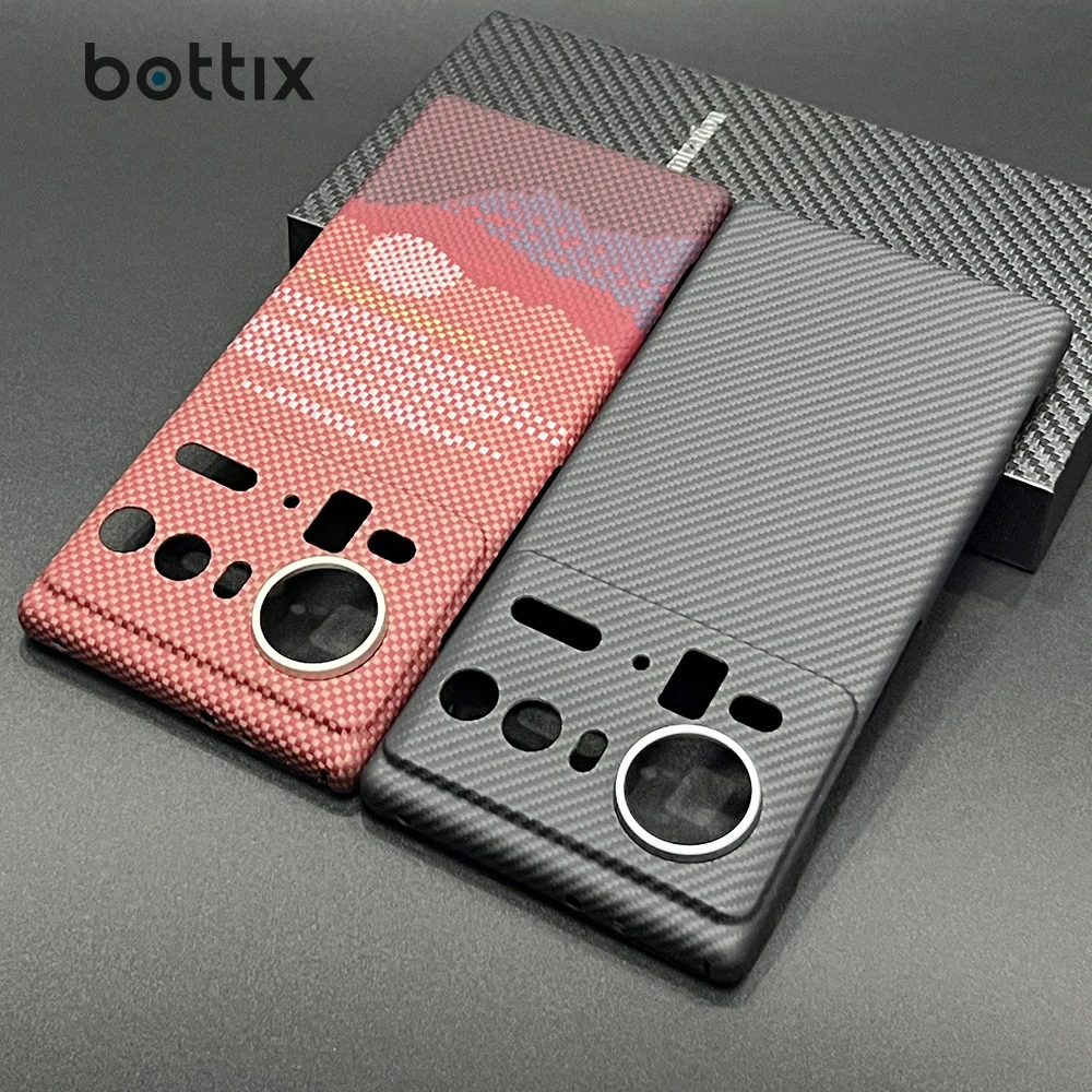

bottix Carbon Fiber Case For ZTE nubia Z80 Ultra Magnetic Cover Anti-Scratch Z80 U Hard Back Aramid Shockproof Shell Funda Skin