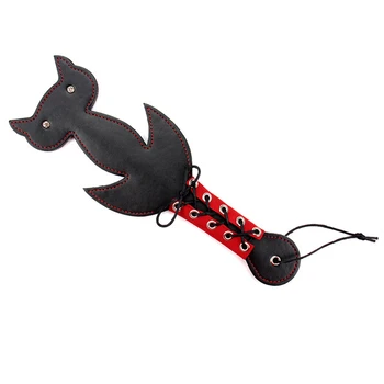 עור מפוצל להלקות להכות ההנעה סוס שוט הכה סוס אימון יבול רכיבה על סוסים רכיבה על סוסים חתול צורת ההנעה לקוספליי