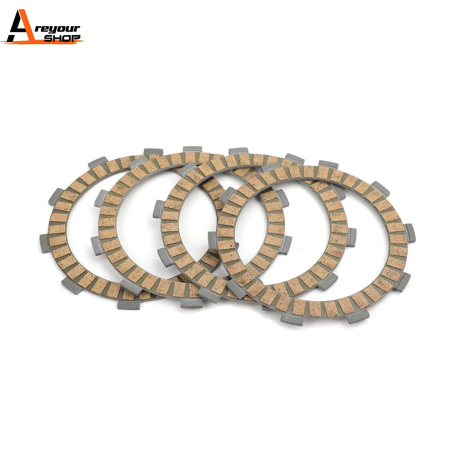 Areyourshop For Yamaha YZF R125 WR125X/R YD125 YD125S AG200 Clutch Friction Plate Kit Set 5D7-E6321-00 5D7-E6307-00 Motor Parts