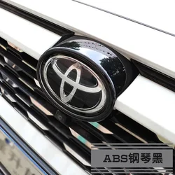Car Front Frame Mark Grille Cover Trims ABS Grill Emblem Badge Logo Sticker Accessories For Toyota RAV4 XA50 2019-2023