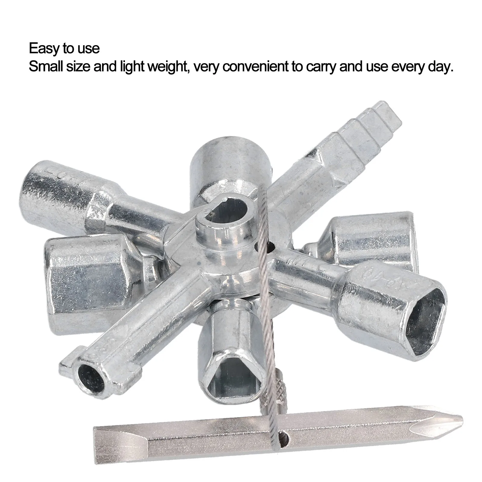 مفتاح خزانة مفتاح ربط 10 في 1 أداة بحرية متعددة الوظائف مفتاح ربط معدني مفتاح خزانة تحكم معدني #6