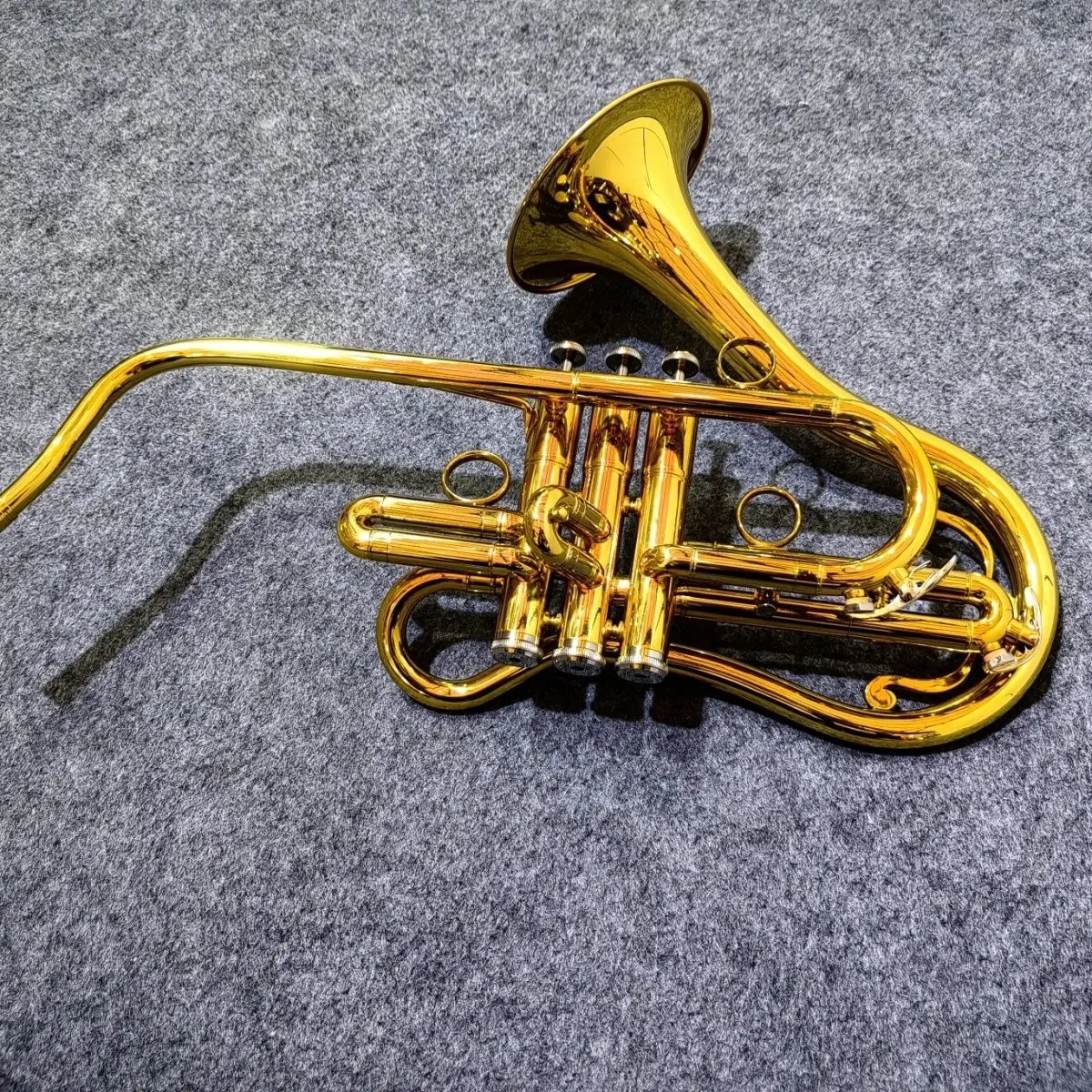 Bach Style LT190-37 Bb Tone Saxophone Shape Trumpet, New Arrival Brass Instrument for Orchestra
