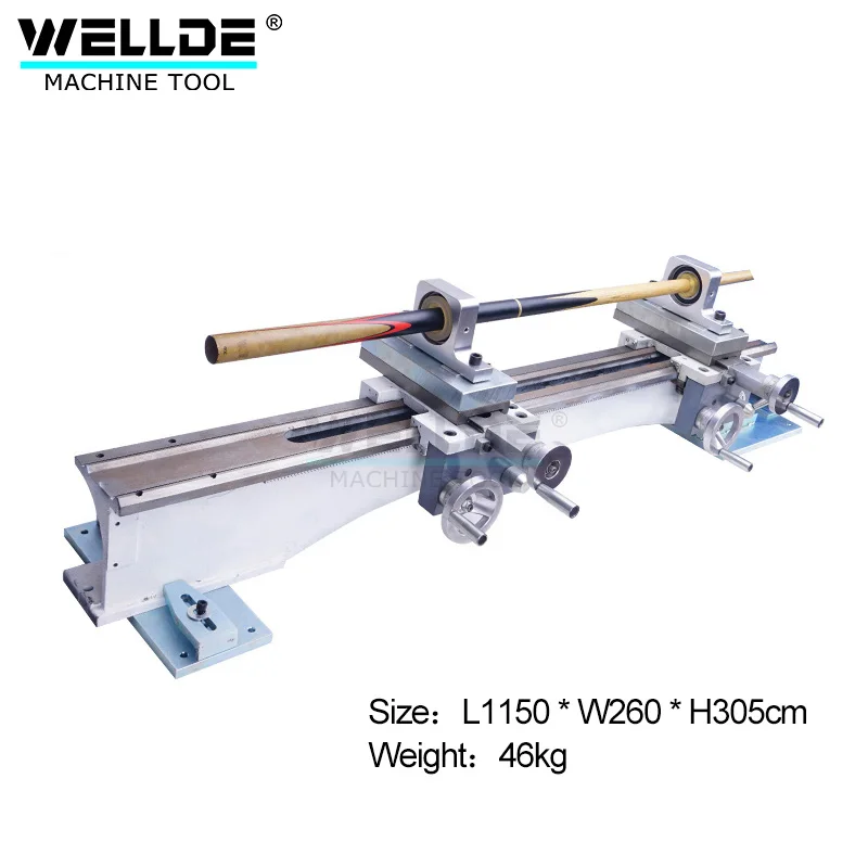 Professional Household Mini Lathe Machine WM210V Manual Bench Gear Motor for Metal Processing Expert Billiard Cue Repair