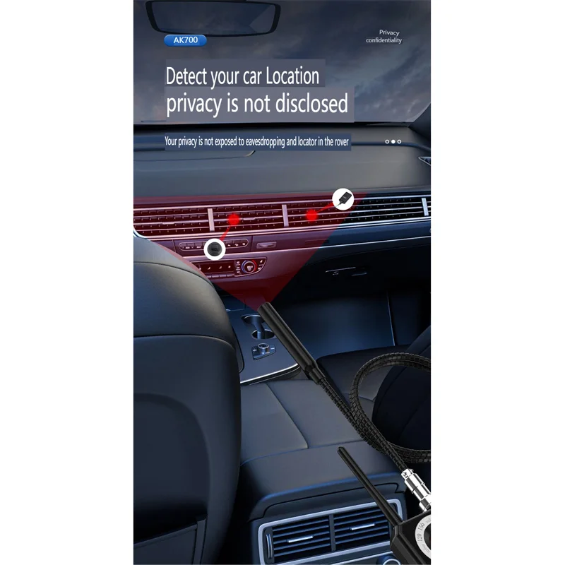 Ak700 Hoge Gevoeligheid Scanning Draadloze Signaaldetector Anti-Monitoring En Anti-Luisterdetector Anti-Positionering Tracker